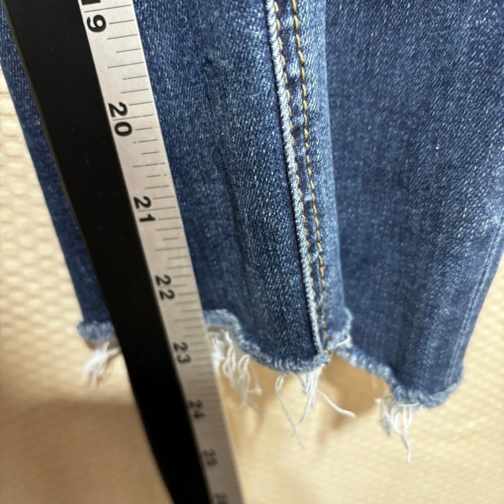 KUT from the Kloth Elizabeth Fab Ab High Rise Straight Leg Jeans Size 10 Raw Hem - Picture 6 of 9
